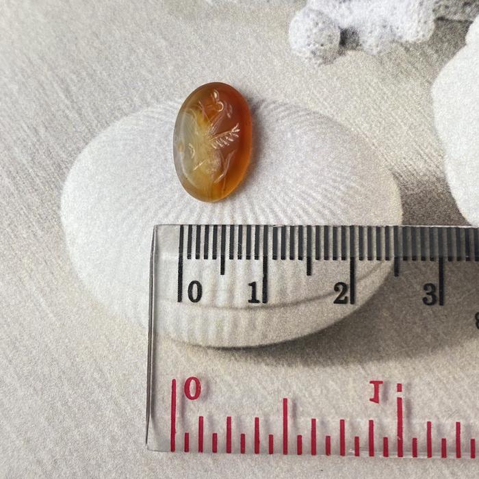 Anzu Carnelian Intaglio Oval 14 x 9,5mm