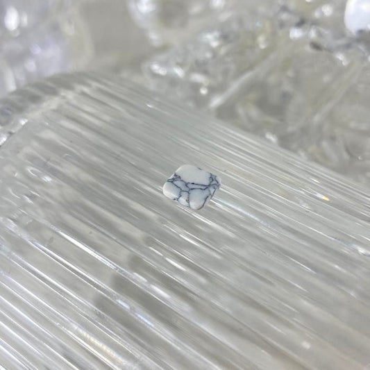 White Howlite Square 6x6 mm