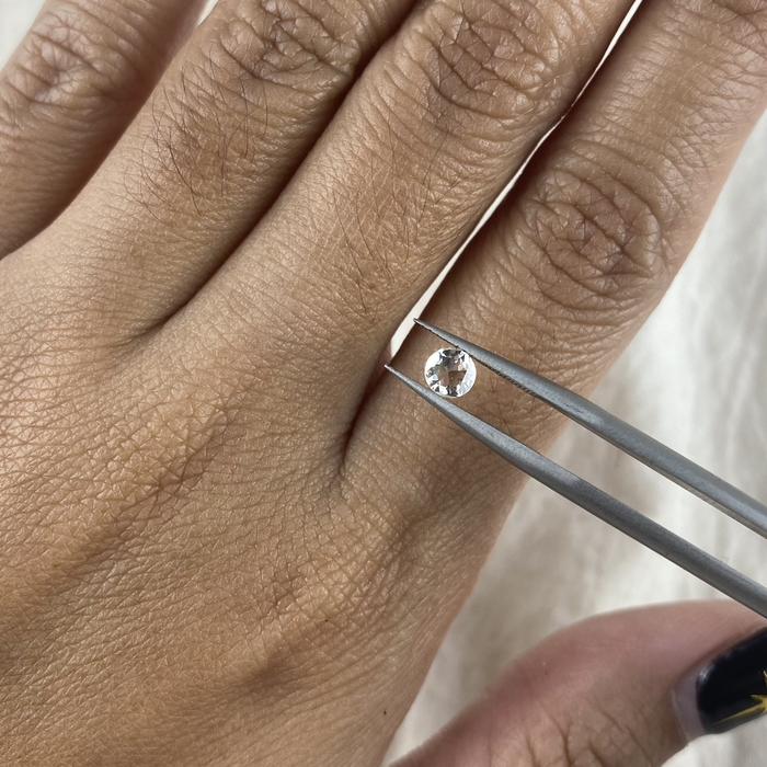 Natural White Diamond Rose Cut 4mm