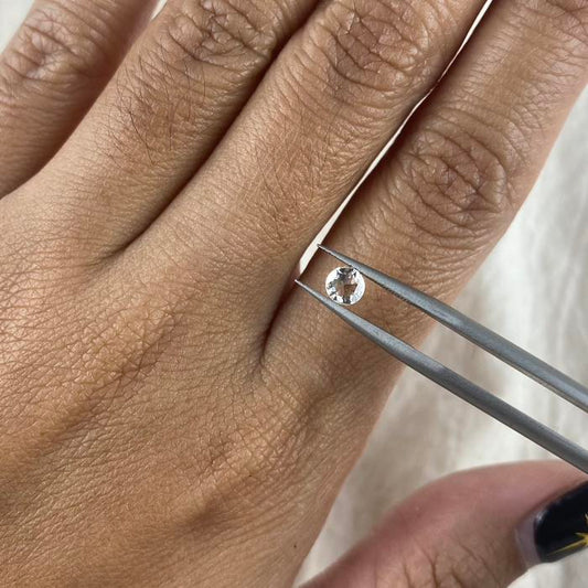 Natural White Diamond Rose Cut 4mm