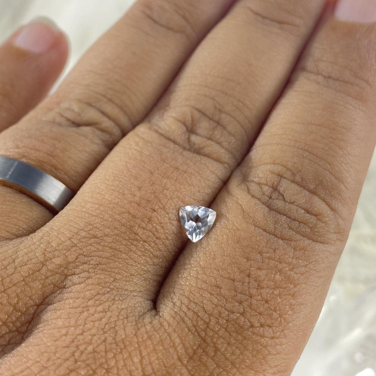 White Topaz Trillion 5mm