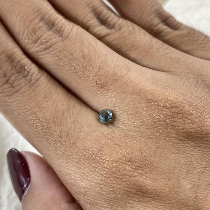 Teal Sapphire Round 0,46ct 4,5mm