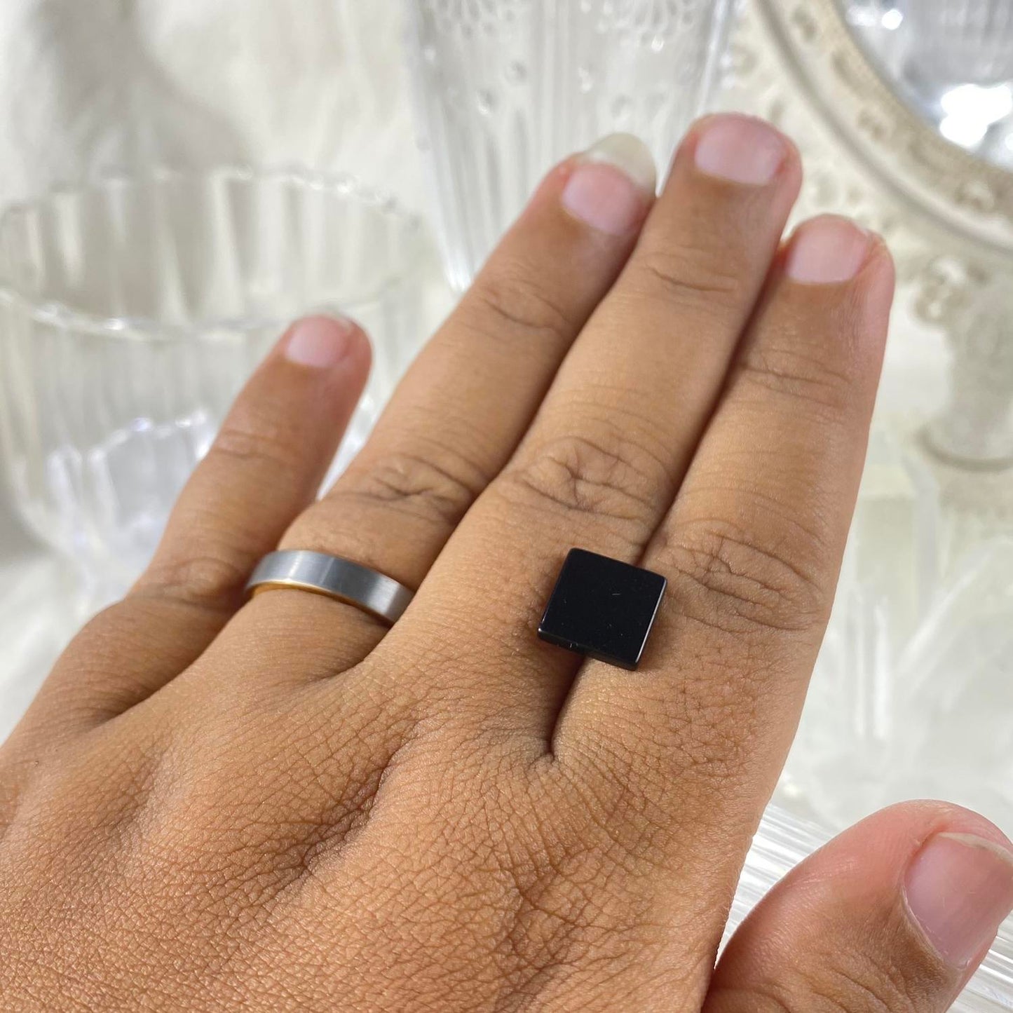 Black Onyx Square 10 x 10 mm