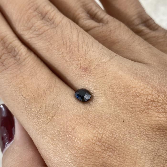 Deep Blue Sapphire 0,59ct 5,7x4,2mm