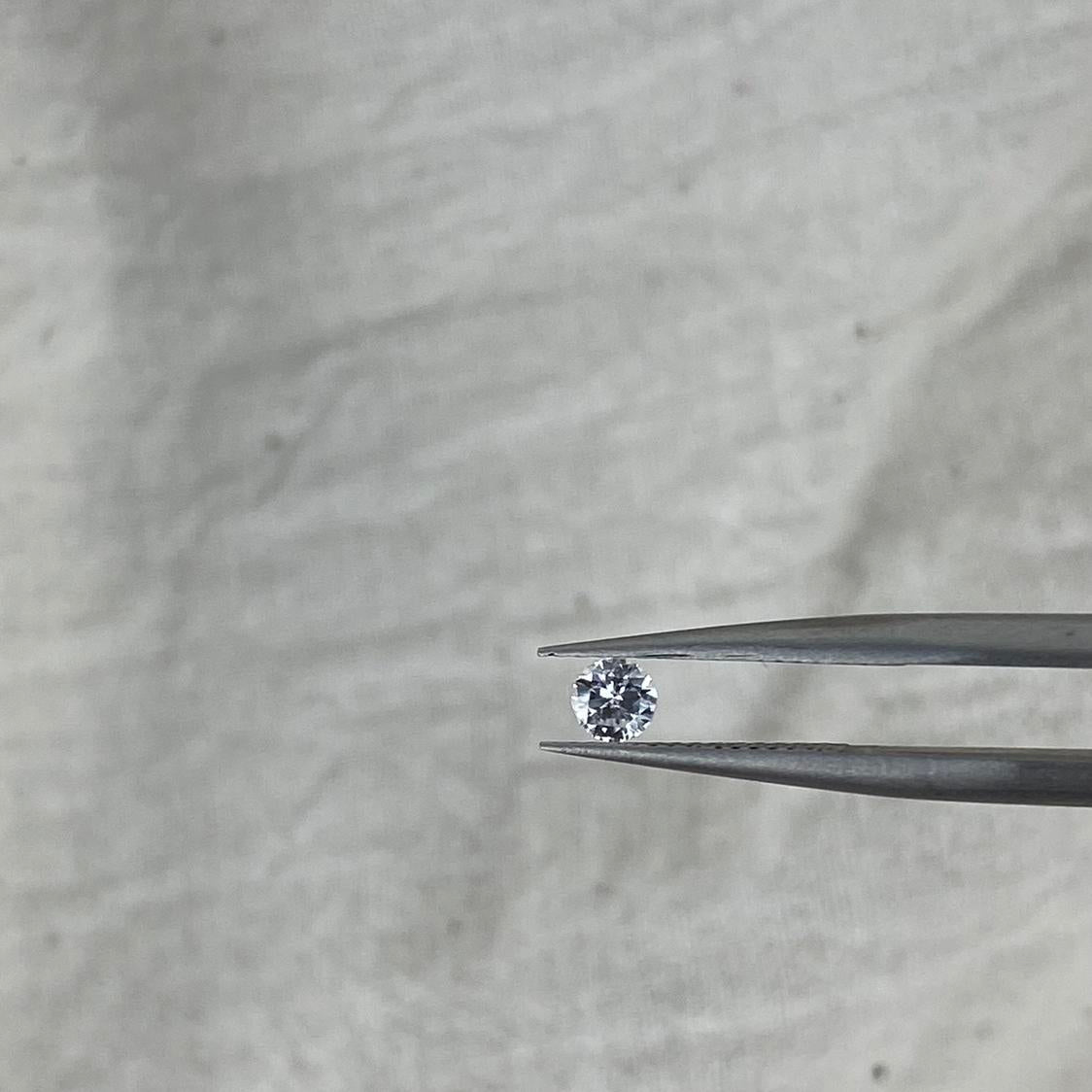 Natural White Diamond 0,10 Carat 3mm