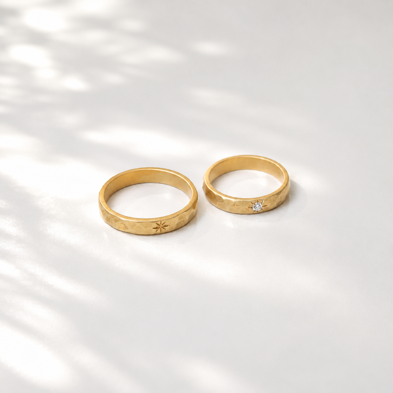 Hammered Starbright Ring