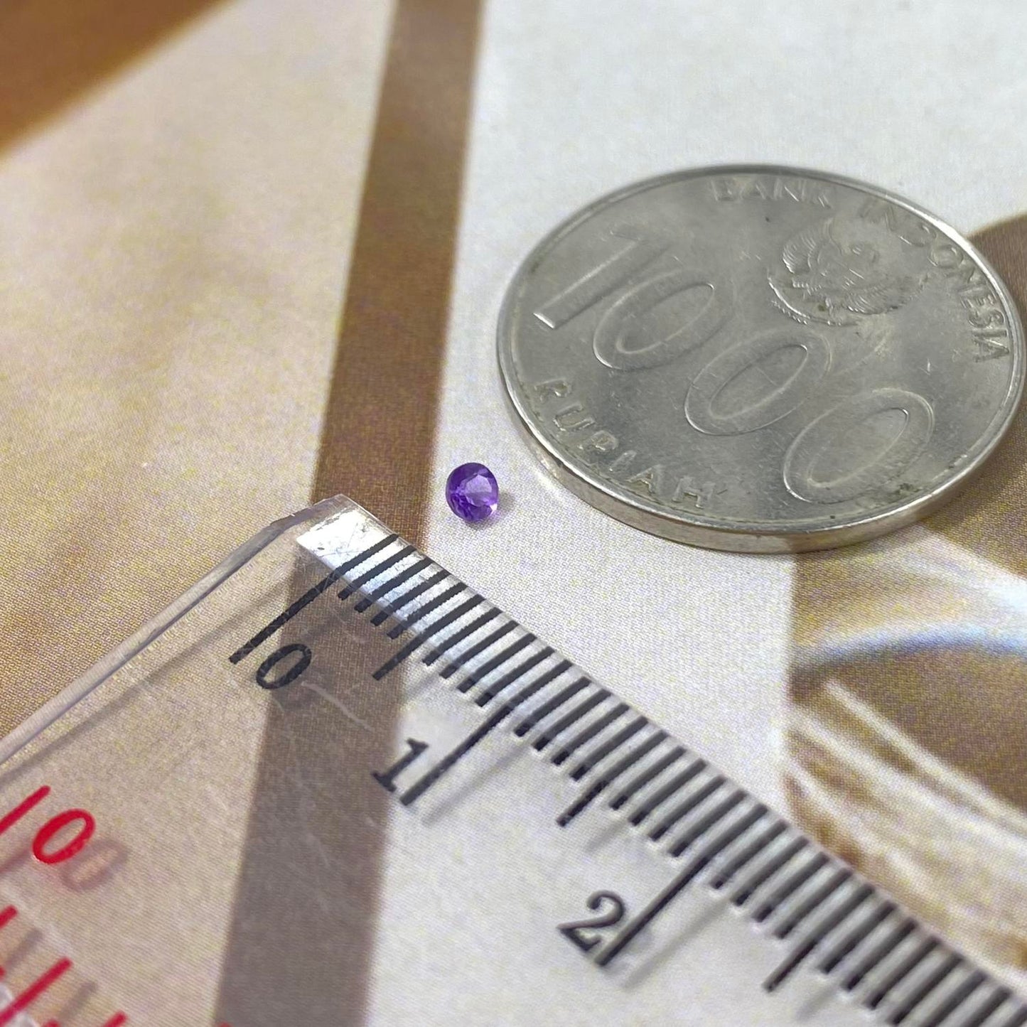 Amethyst Round 2,5mm natural