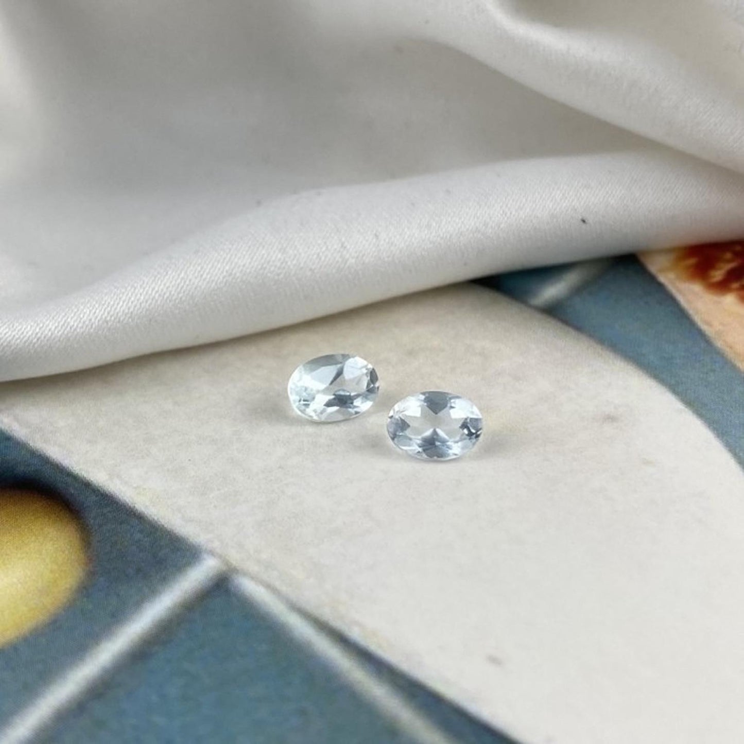 Aquamarine Oval 6x4mm natural