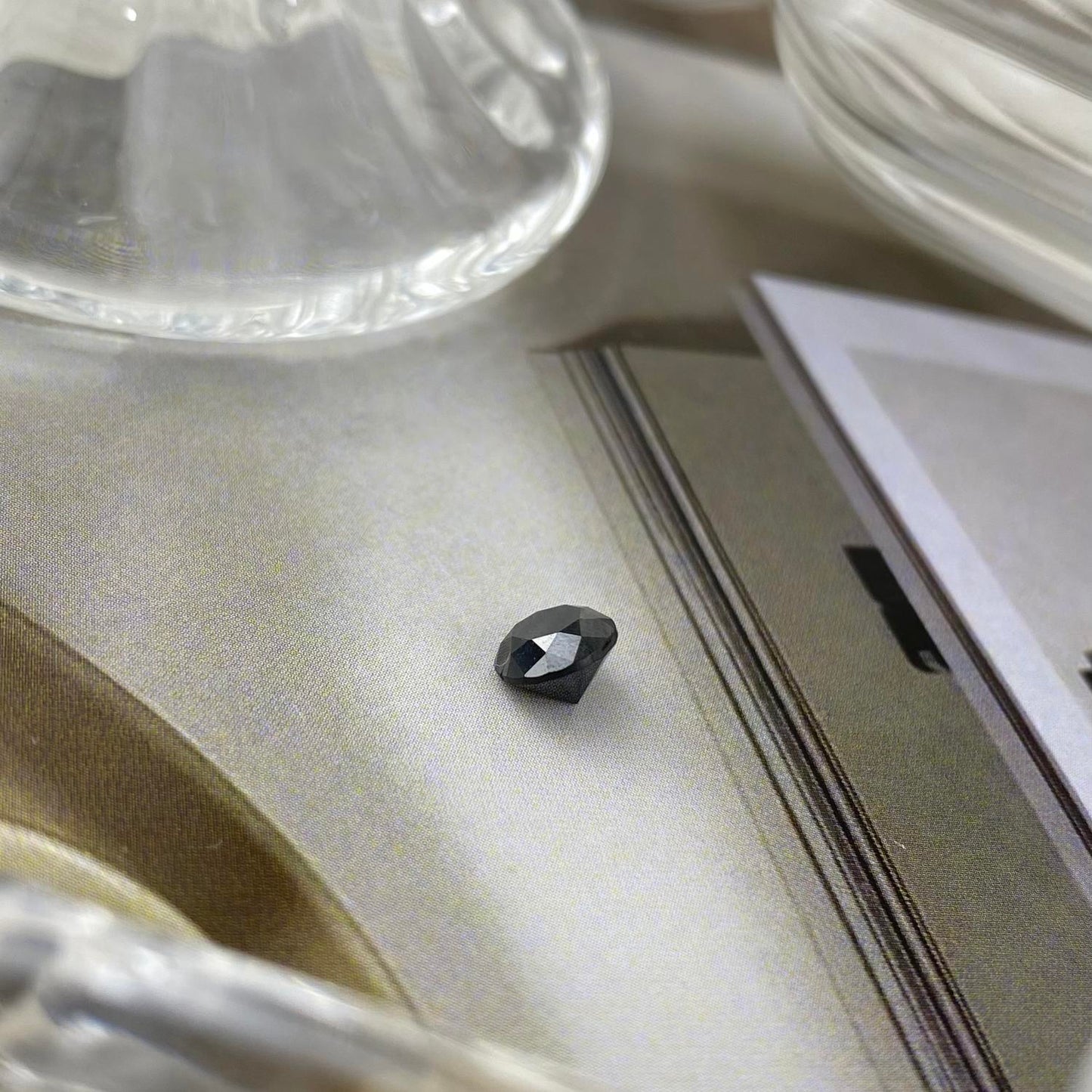 Natural Black Diamond Round 1ct 5mm