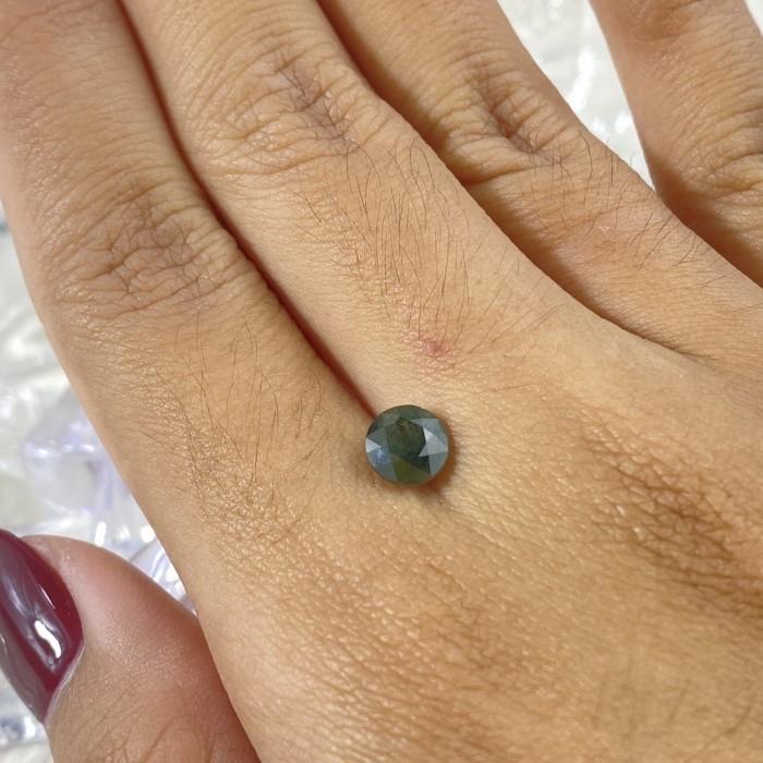 Green Sapphire Oval 0,67ct 5x4mm