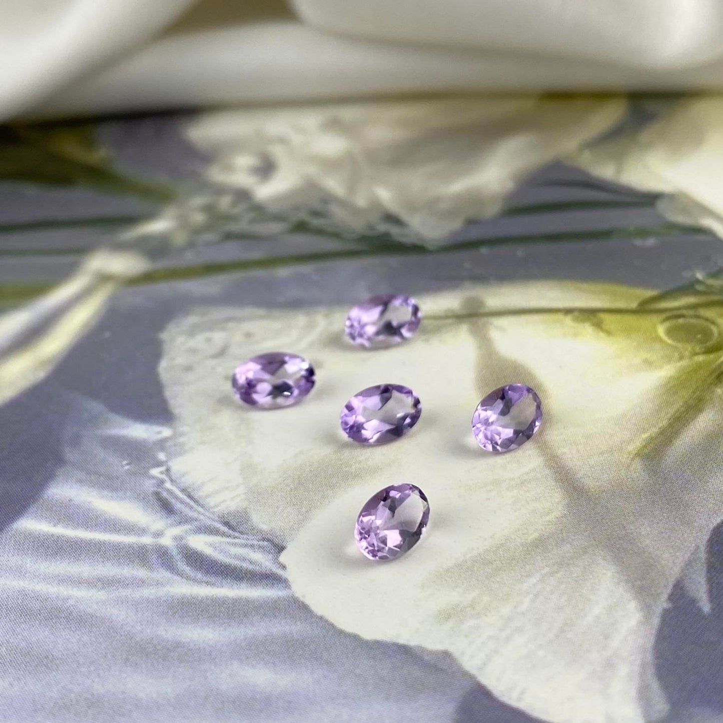 Natural Pink Amethyst Oval Cut 4 x 6 mm