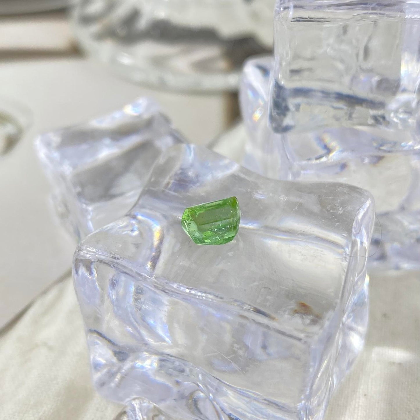 Green Tourmaline Baguette 7x4x5 mm