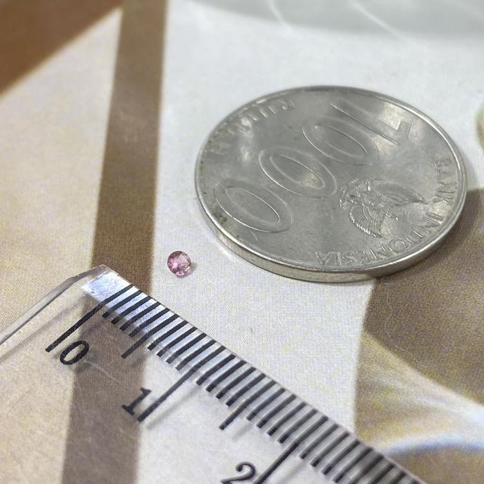 Pink Tourmaline Round 2mm