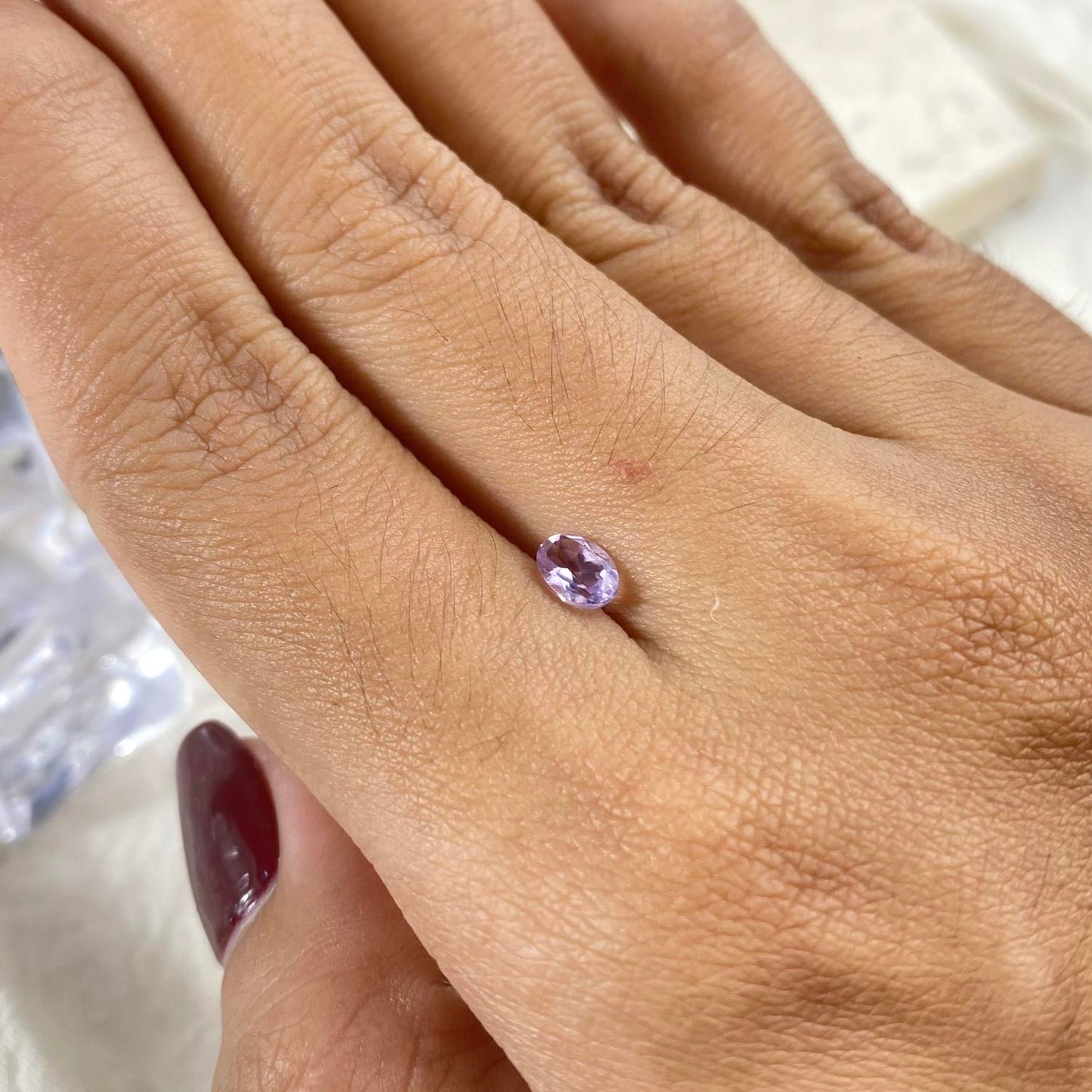 Pale Amethyst Oval 6x4mm natural