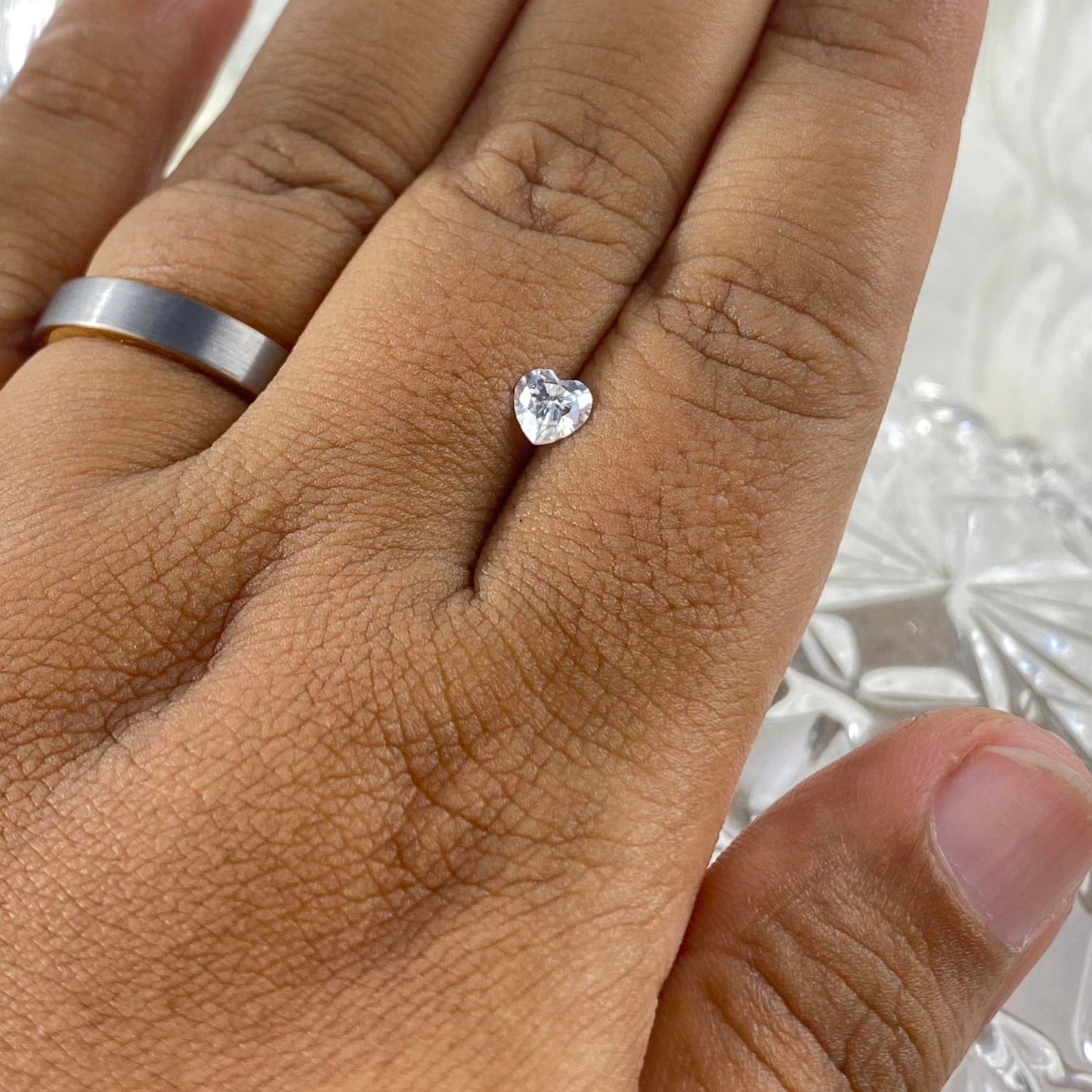 Moissanite Heart 0,5 ct 5 x 5 mm