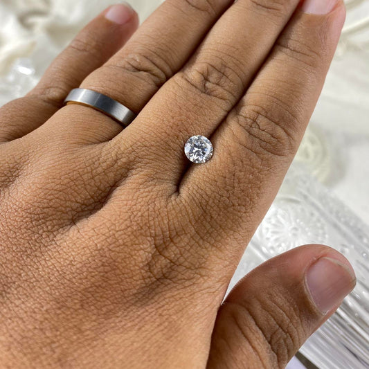 Moissanite Round 1 ct 6,5mm