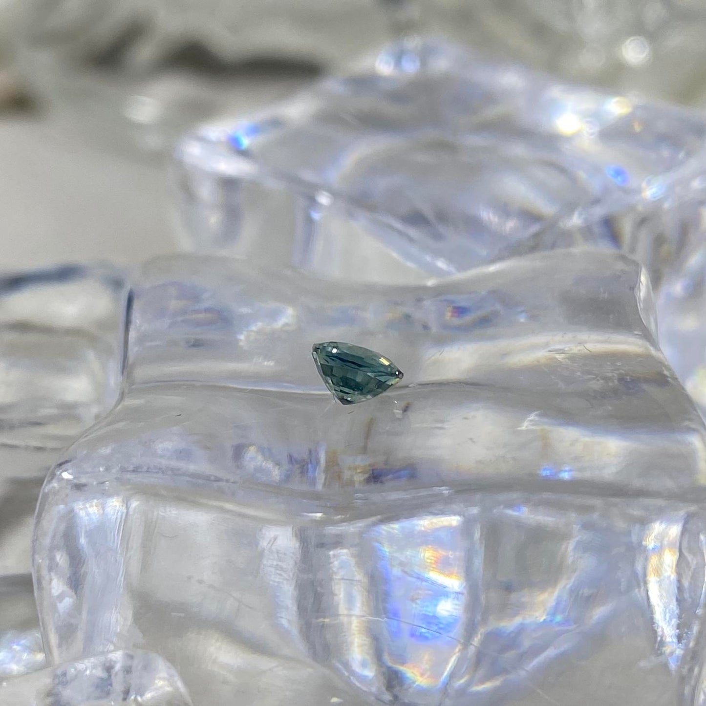 Teal Sapphire Round 0,41ct 4,2mm