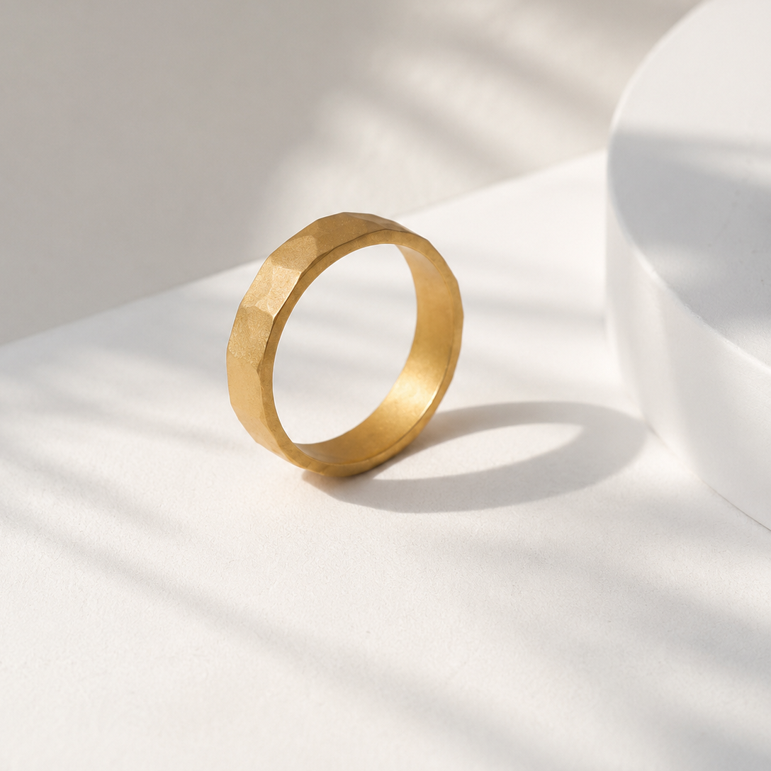 Braided Hammered Gold Doff