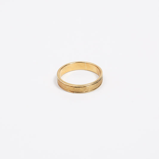Step Edge Ring Gold