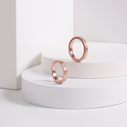 Bark Ring Rose Gold