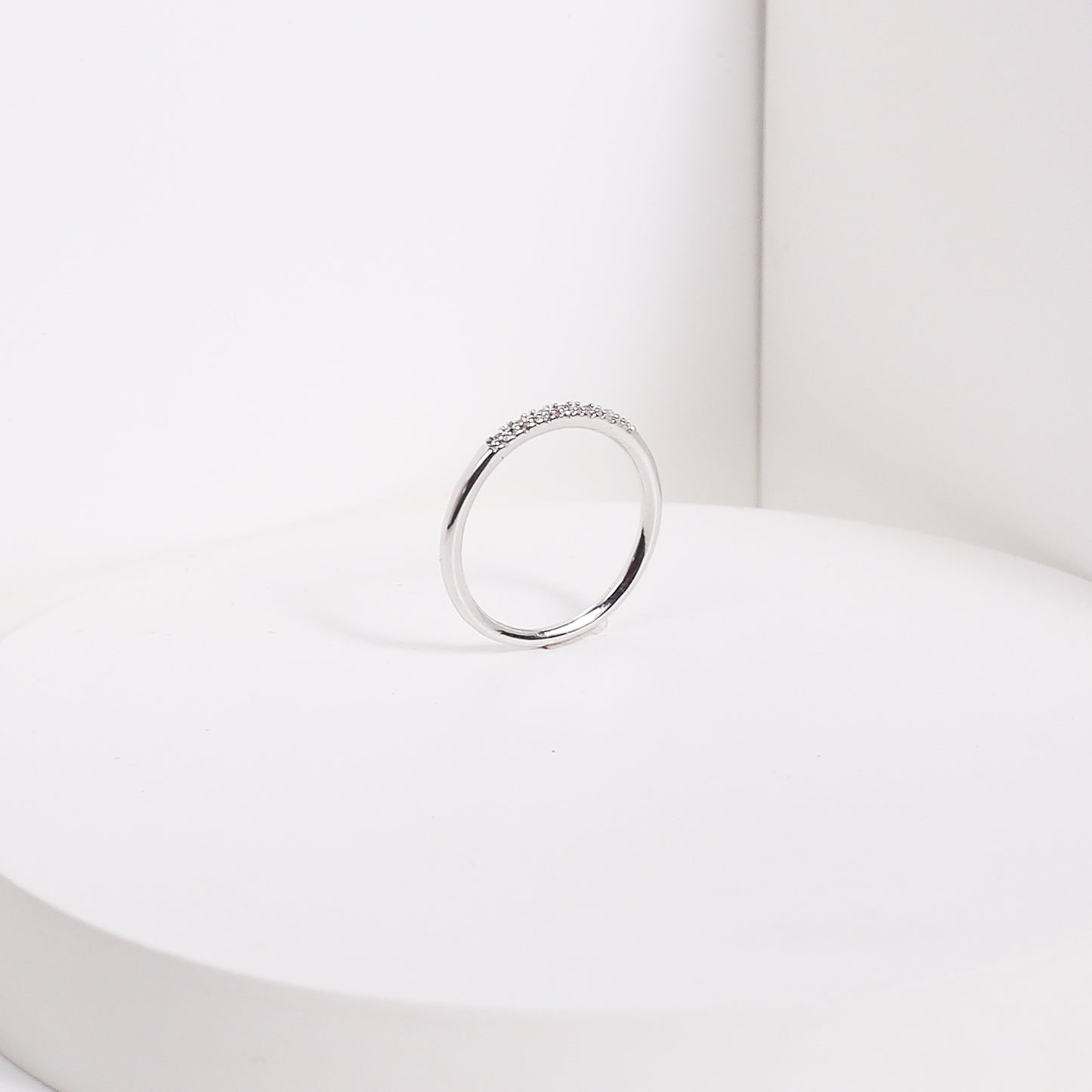 Dainty Eternity Ring White