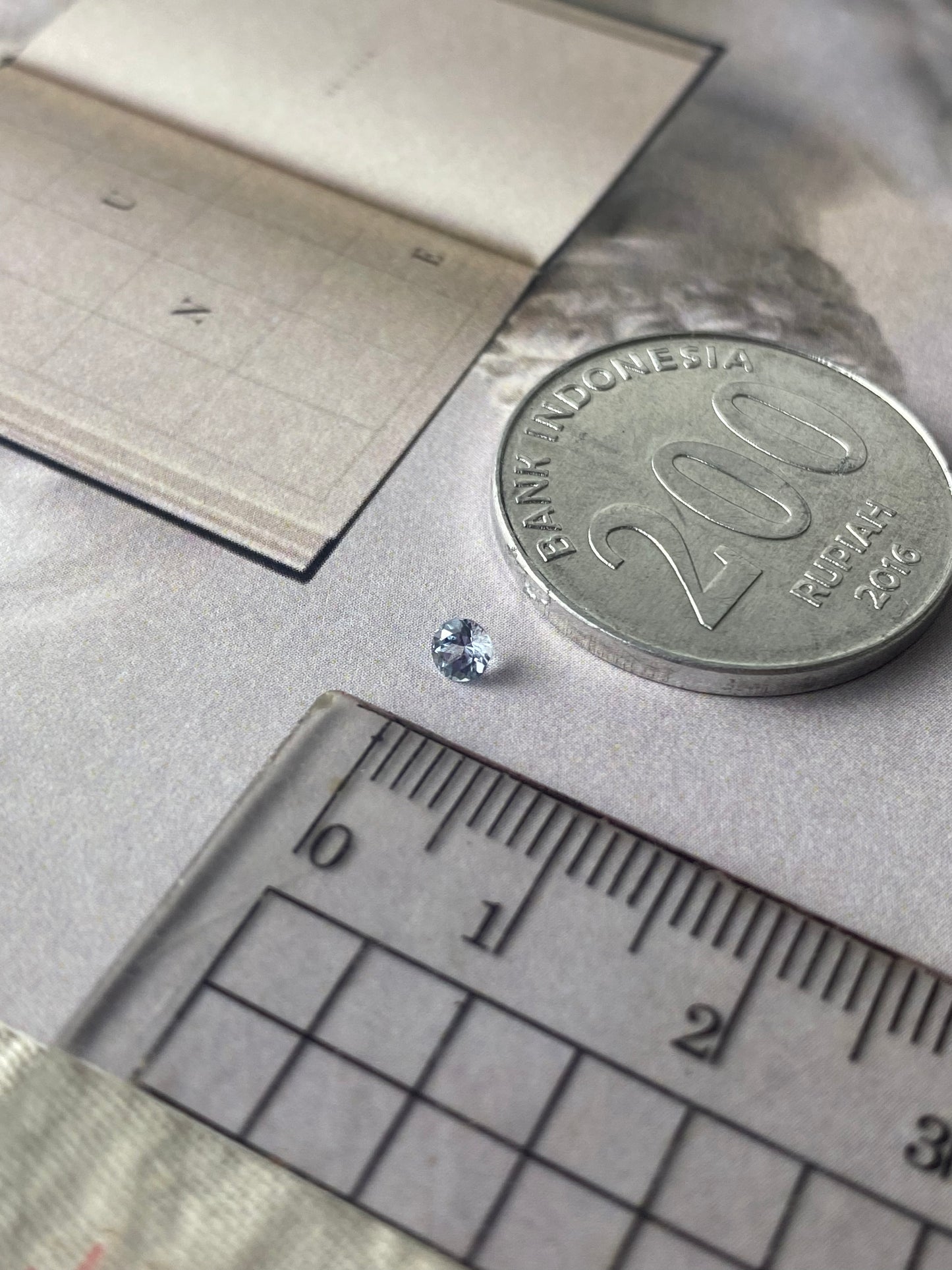 Aquamarine Round 0,1 ct 3mm