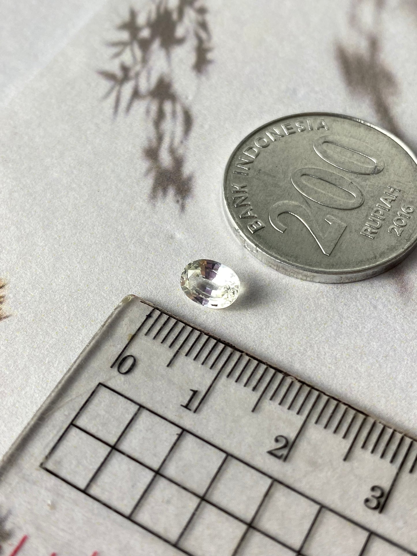 Oval White Shappire 7 x 5mm