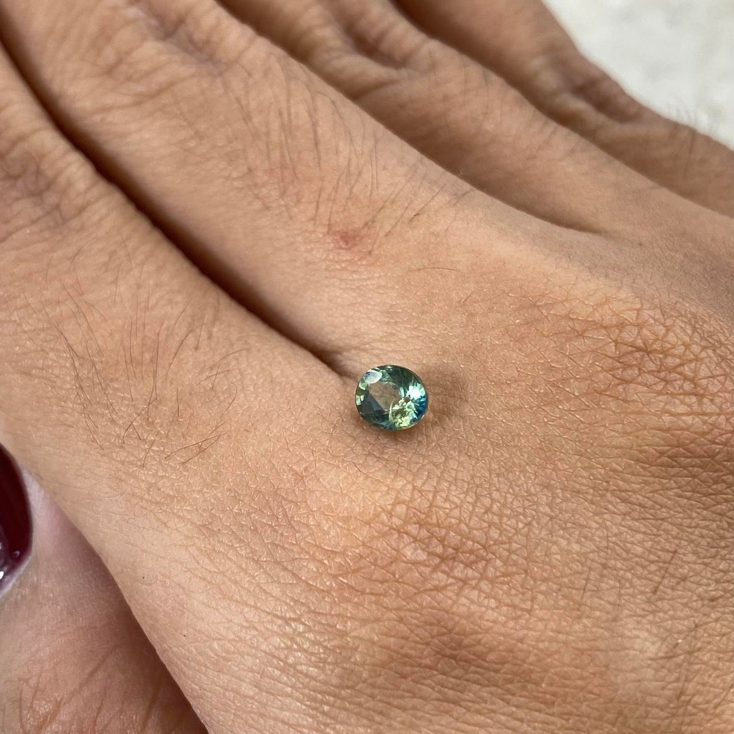 Teal Sapphire Oval 0,63ct 5x4mm