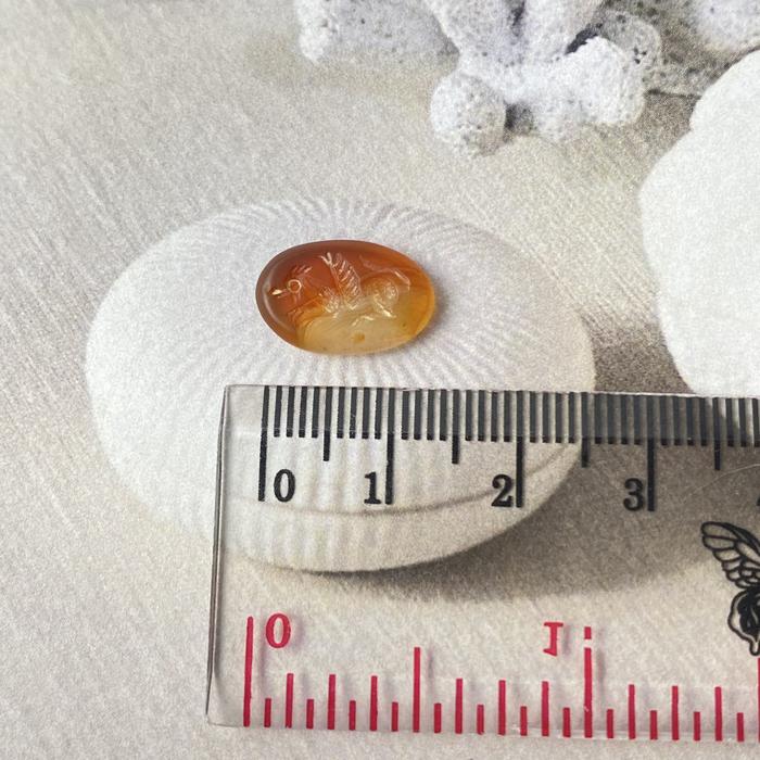 Anzu Carnelian Intaglio Oval 14 x 9,5mm