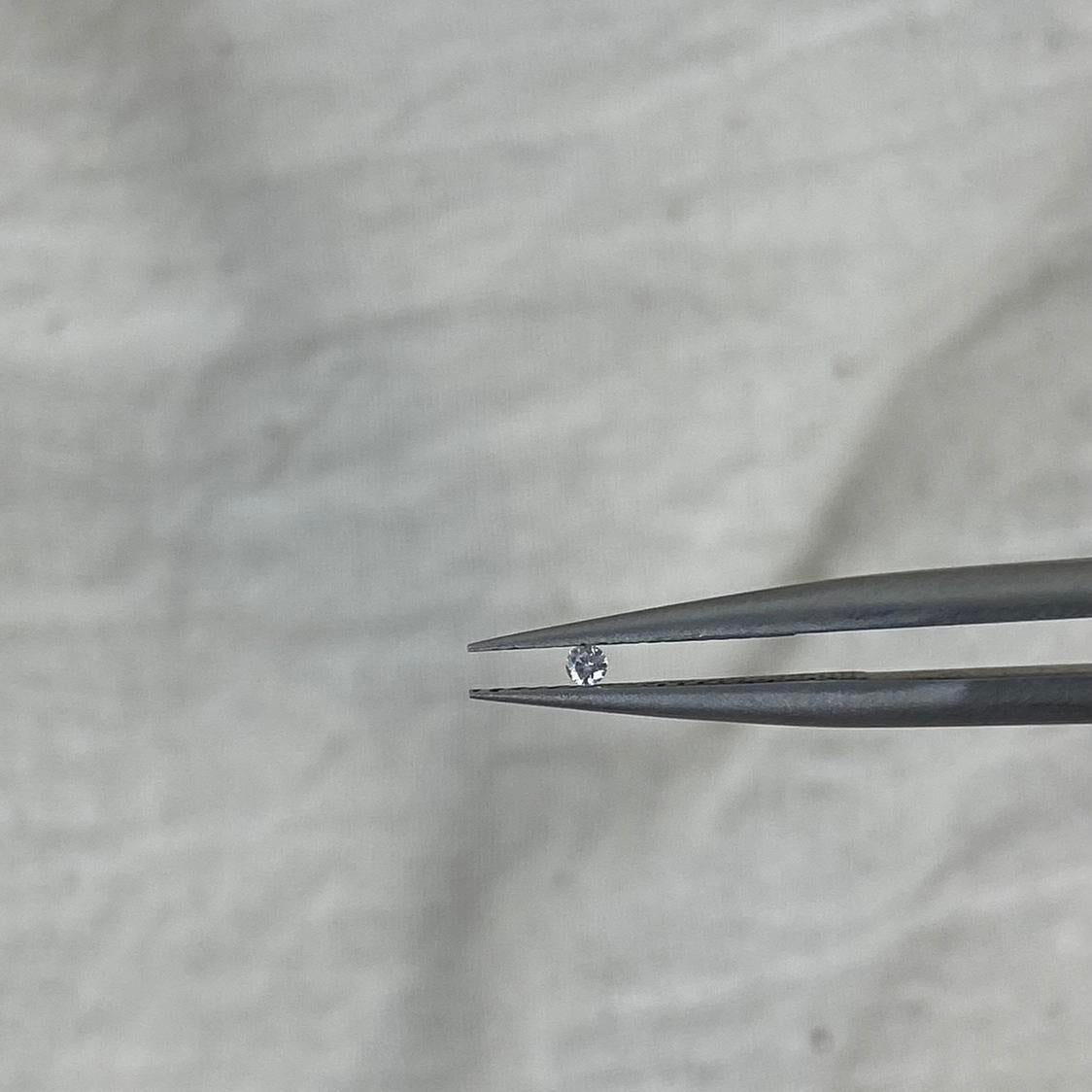 Natural White Diamond 0,0167 Carat 1,5mm