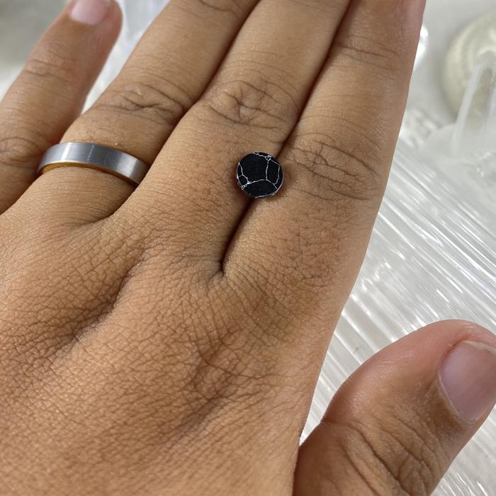 Black Howlite Round 8mm natural