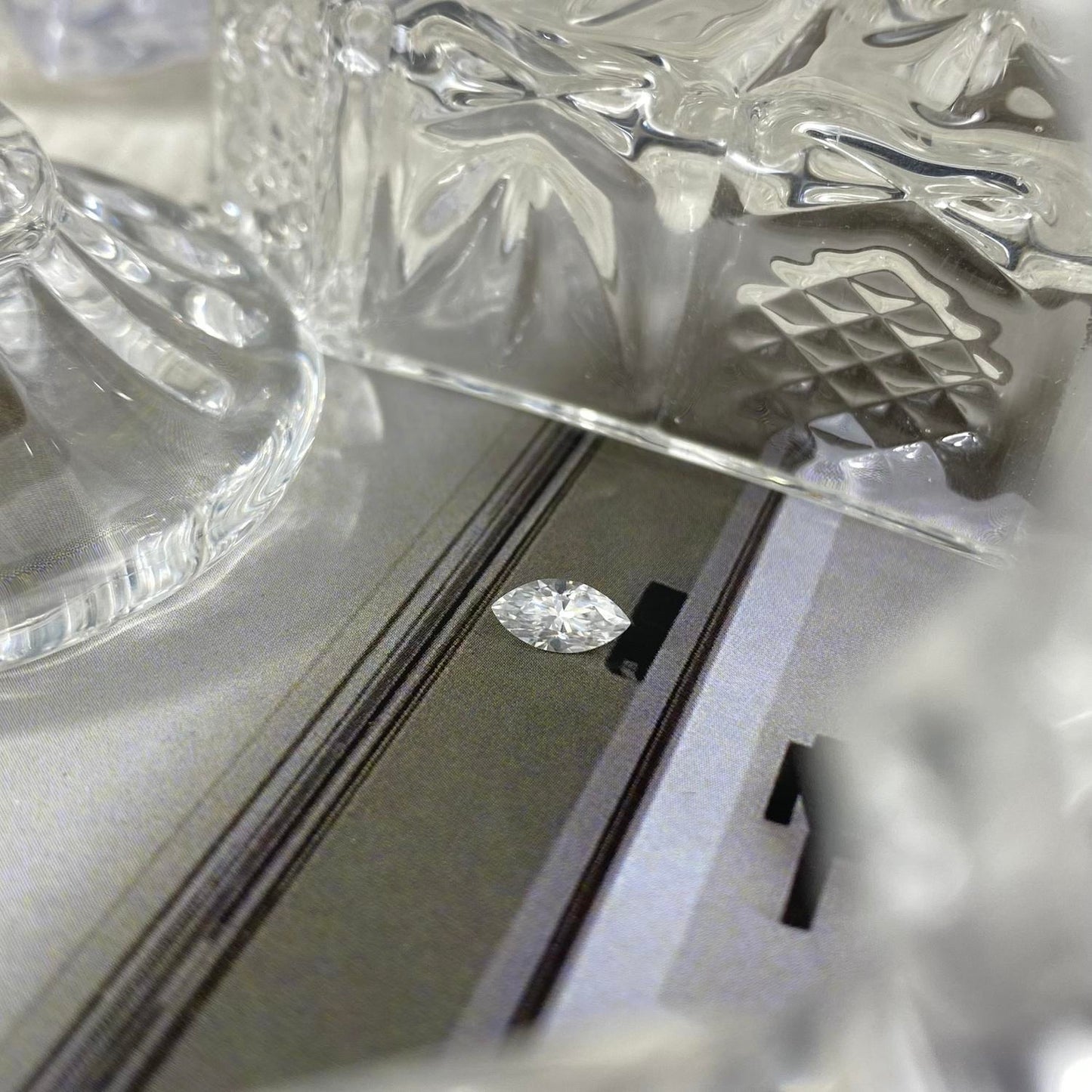 Moissanite Marquise 0,5 ct 4 x 8 mm