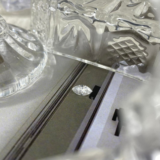 Moissanite Marquise 0,5 ct 4 x 8 mm