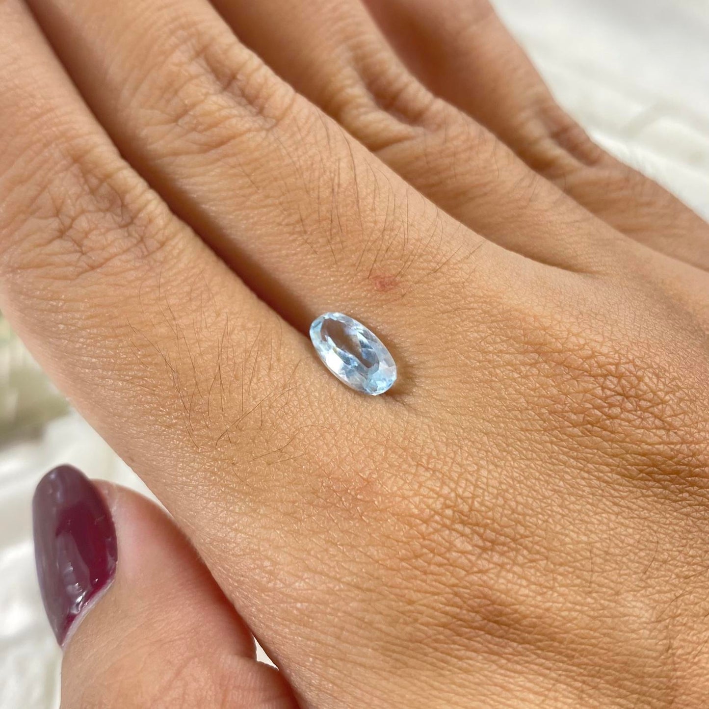 Blue Topaz Oval 1,6ct 9,7 x 5 x 3,7mm