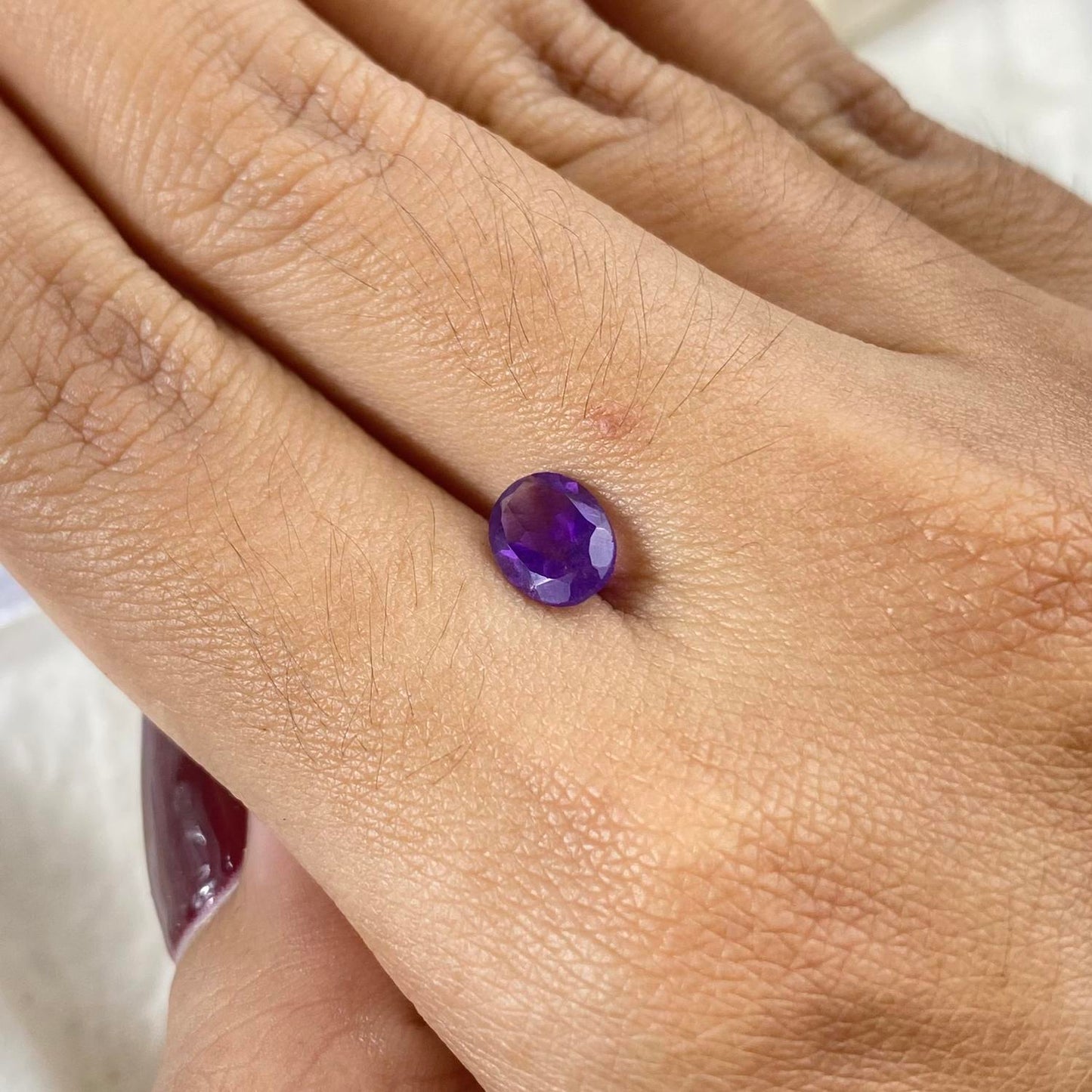 Dark Amethyst Oval 8x6mm natural