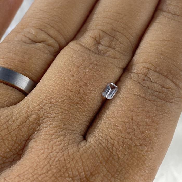 White Topaz Emerald 3x5 mm