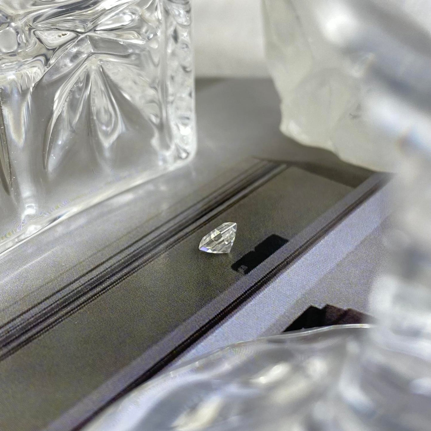 Moissanite Asscher 0,5ct 4,5 x 4,5 mm