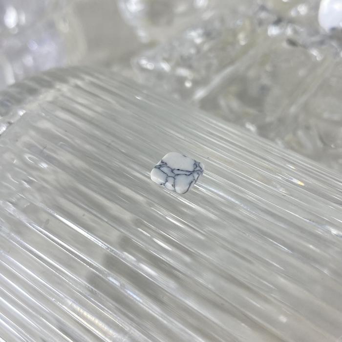 White Howlite Square 6x6 mm