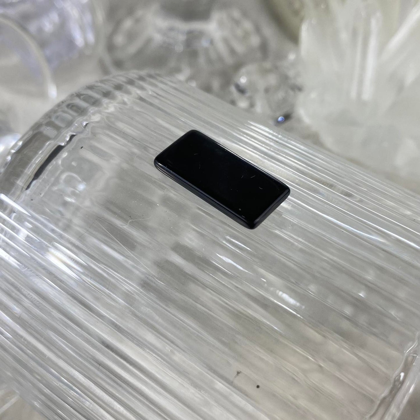 Black Onyx Rectangle 20 x 10 mm