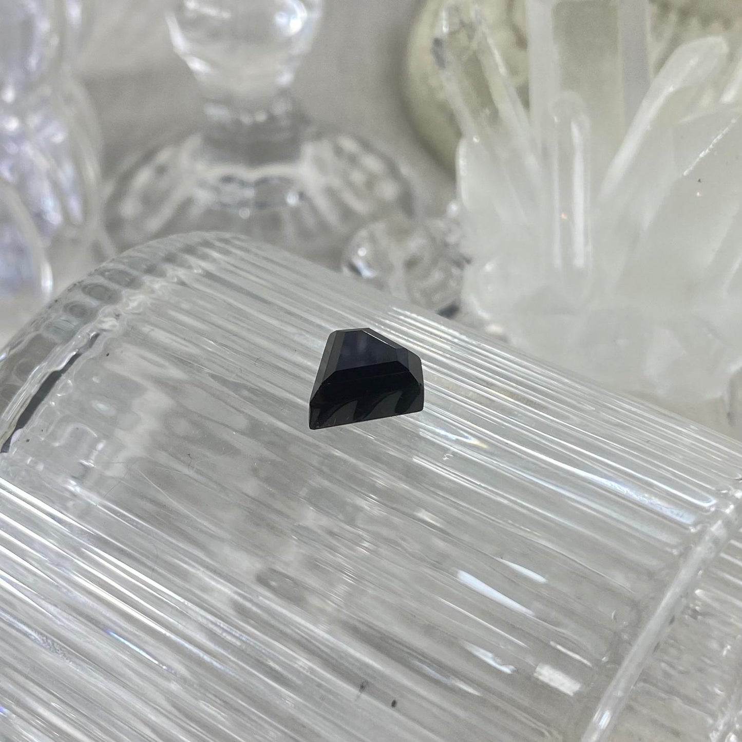 Black Onyx Flat Diamond 12x12 mm