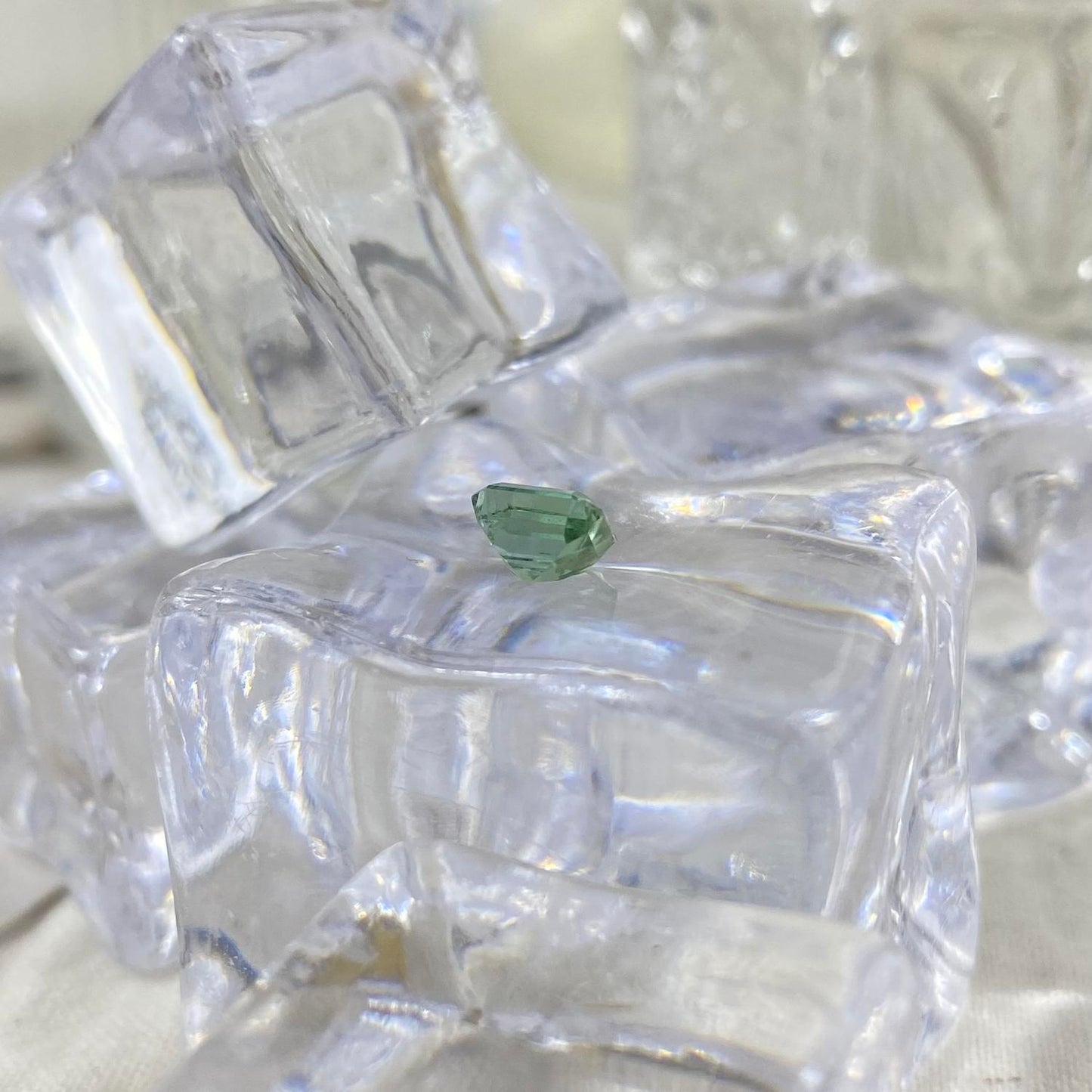 Green Tourmaline Octagon 5x5x3mm