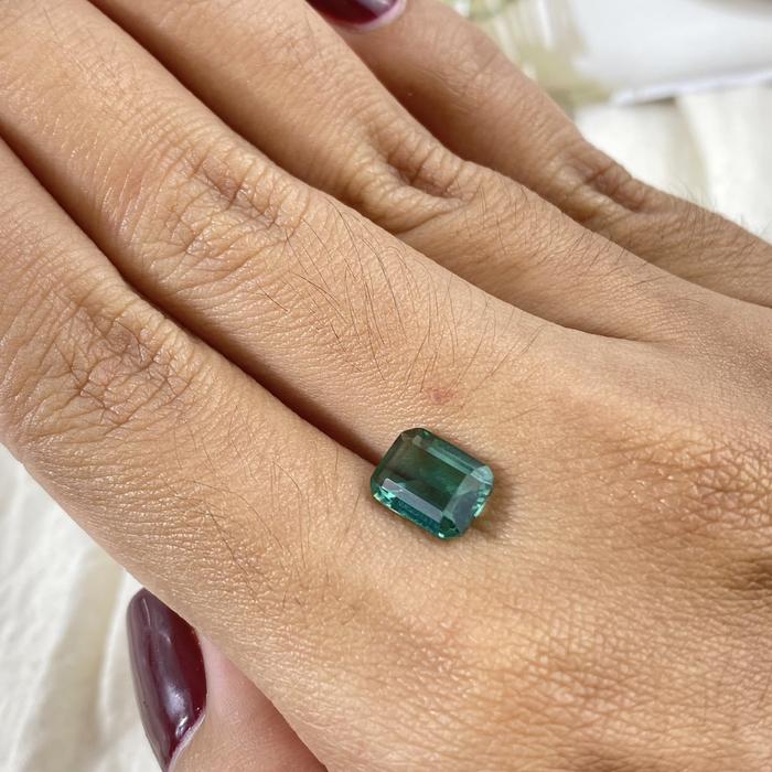 Green Quartz Ocatagon 9x7mm