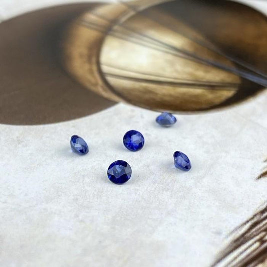 Blue Sapphire Round 3mm Natural