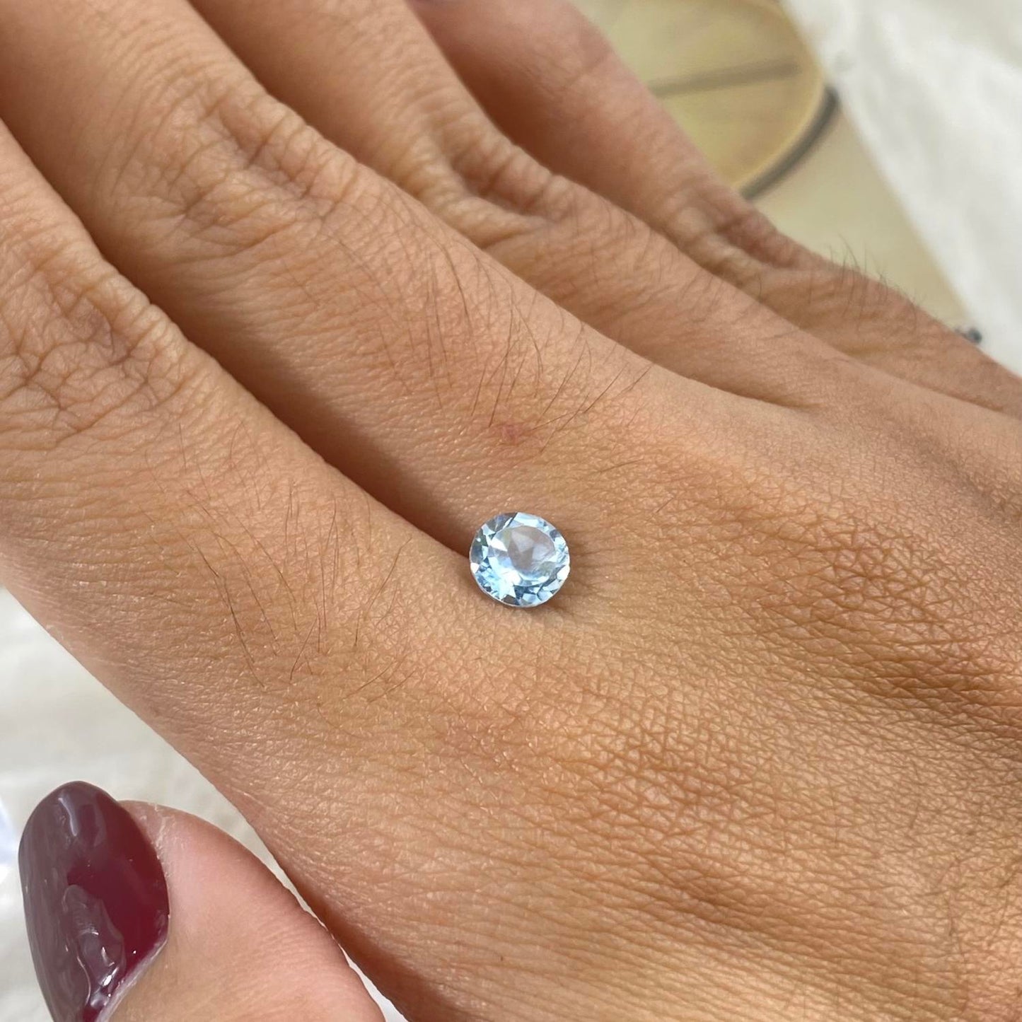 Blue Topaz Round 6mm natural