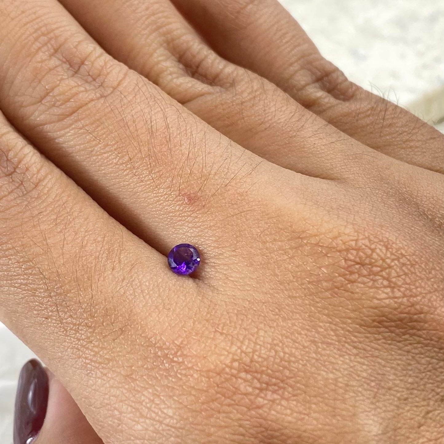 Amethyst Round 4mm natural