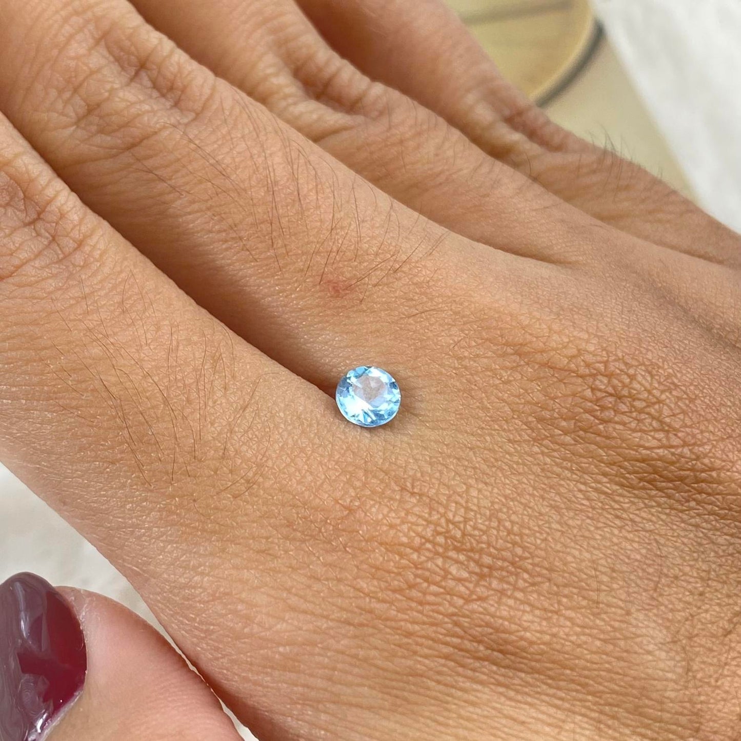 Blue Topaz Round 5mm natural