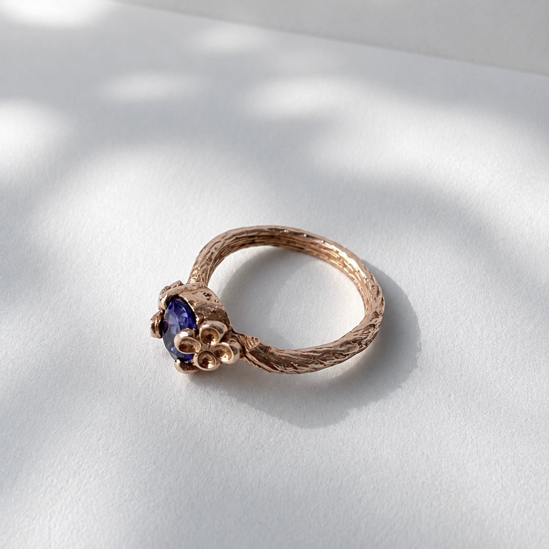 Abstract Flower Ring