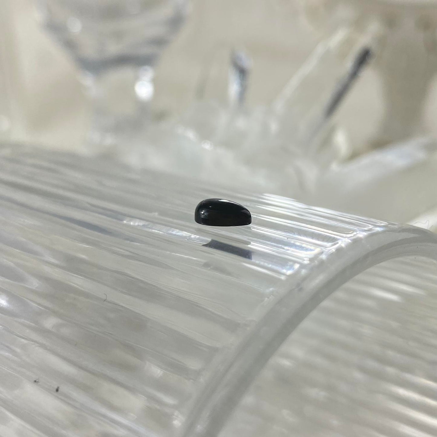 Black Onyx Pear Cabochon 7x5 mm