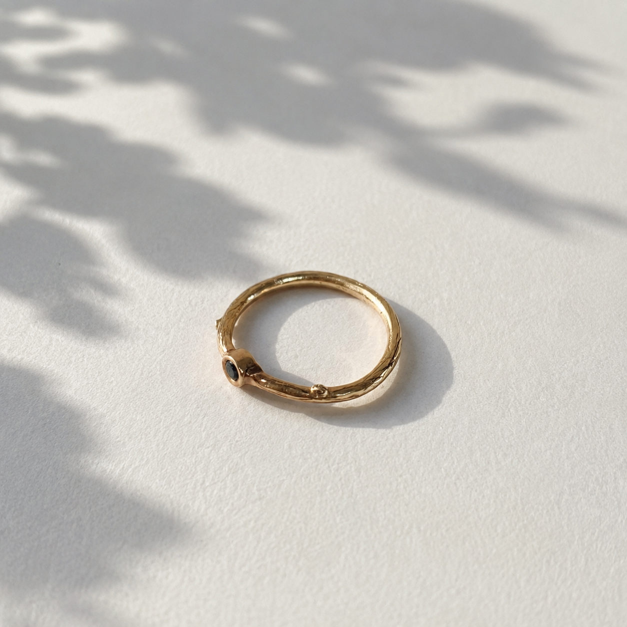 Black Diamond Twig Ring