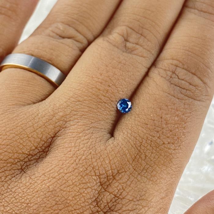 Blue Diamond Round 3,5mm natural